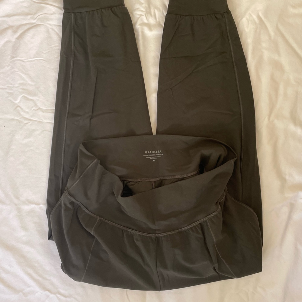 Athleta Salutation High Rise Jogger - Dark Grey/Green